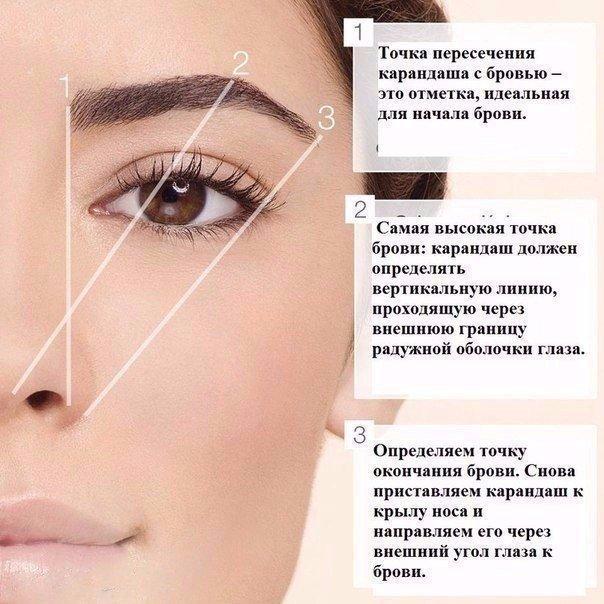 Идеальная форма бровей