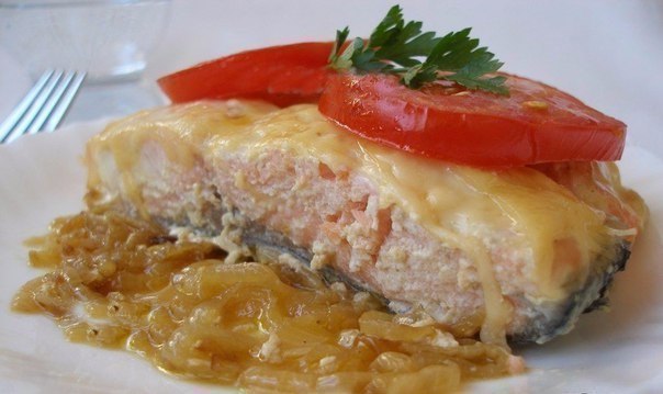 ЗАПЕЧЁННАЯ СЁМГА С СЫРОМ 