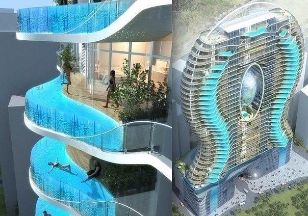 Отель в Мумбаи. Каждый номер со своим бассейном.