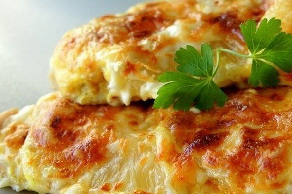 Куриная грудка с сыром. 