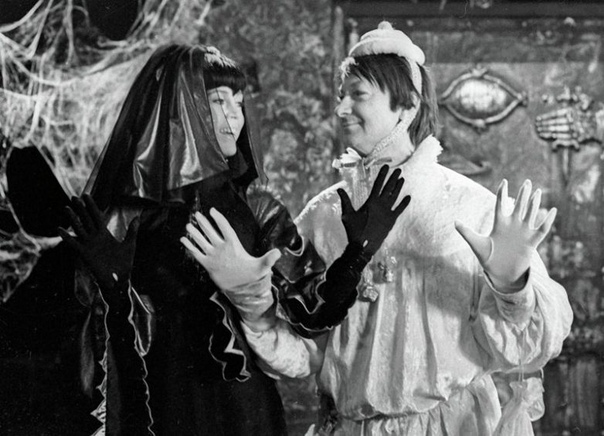 Джейн Фонда и Георгий Вицин на съемках фильма «Синяя птица». 1975 год.