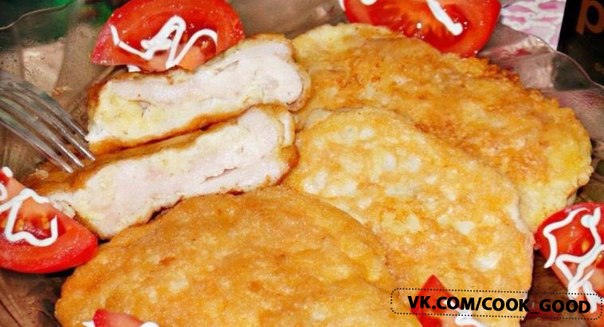 КУРИНЫЕ ОТБИВНЫЕ С ВОЗДУШНОЙ КОРОЧКОЙ