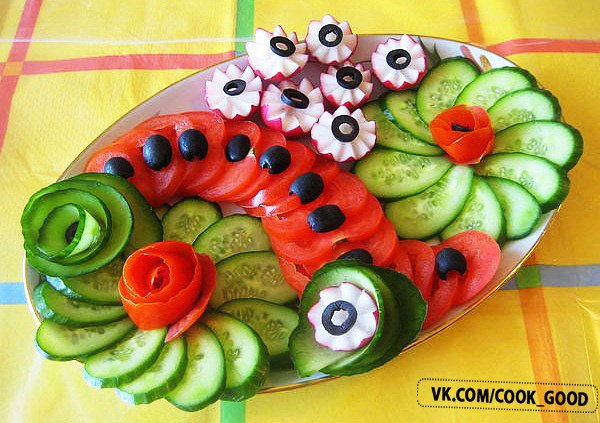 Варианты летних нарезок 