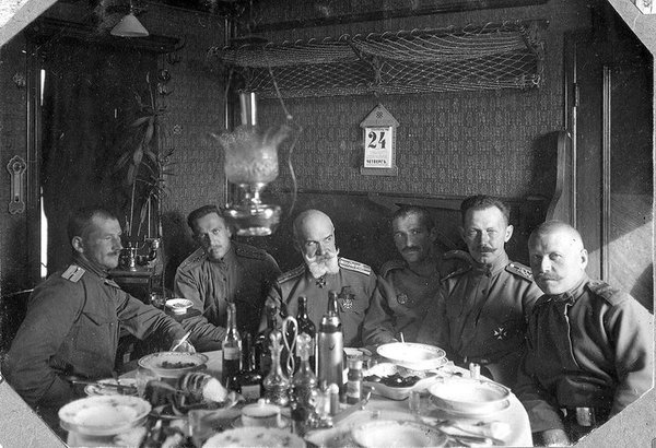 Штабной вагон. Неизвестный автор, 24 октября 1916 года, г. Тверь.