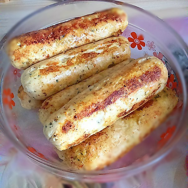 Сосиски из куриного филе 