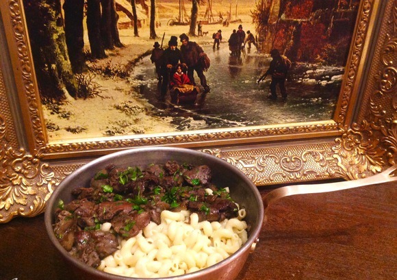 Куриная печень с лимоном