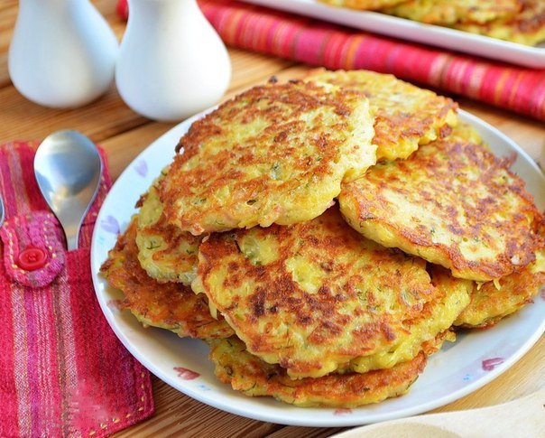 Драники с ветчиной и сыром  