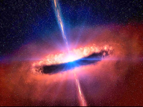 Исследователи Калифорнийского технологического института смогли обнаружить два выброса плазмы, исторгнутые ядром галактики J1415 + 1320 и сейчас удаляющиеся от него со скоростью, близкой к световой. 
