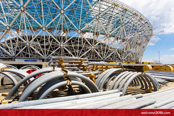 Стадион #ЧМ2018 в Волгограде готов на 70%.